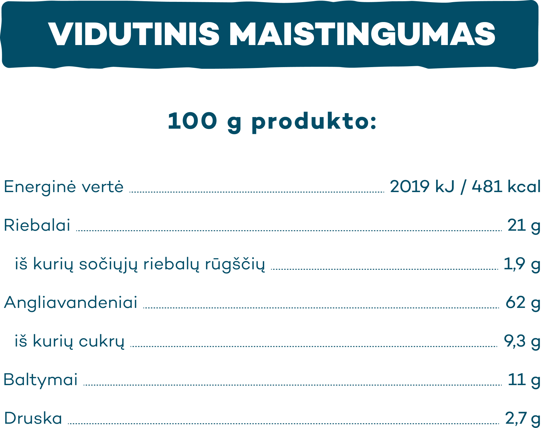 Krekeriai GRIETINĖ IR SVOGŪNAS maistingumas